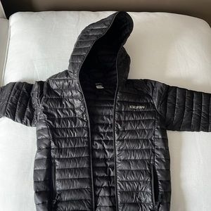Boys size M or size 12/14 black winter coat.